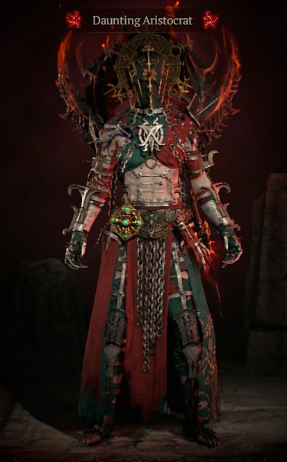 DreadedJane, Warlock, wearing the Daunting Aristocrat look